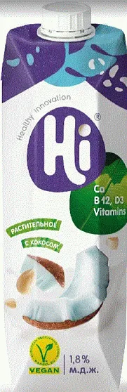 Напиток соевый с кокосом Hi 1л-0