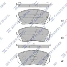 HI-Q sp1196 SP1196 (529102P170 / 581010ZA00 / 581011DA00) колодки дисковые п.\ Carens (Каренс) 2.0cvvti / crdi 06>