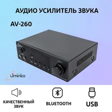 Аудио Bluetooth усилитель звука Liminico АV-260 4-канальный, пульт ДУ, стереоусилитель HI-Fi