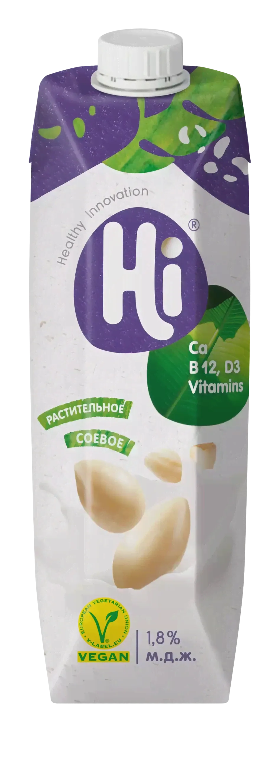 Растительное молоко HI соевое, 1 литр-0