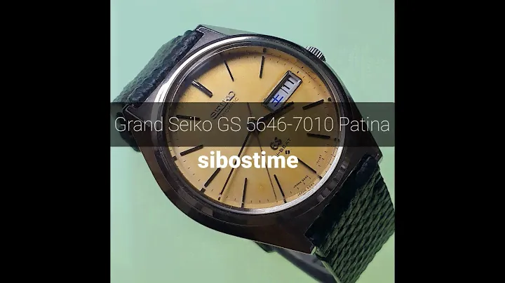 Seiko Grand Seiko GS 5646-7010 Yellow Pumpkin Year 1970 Preowned Vintage