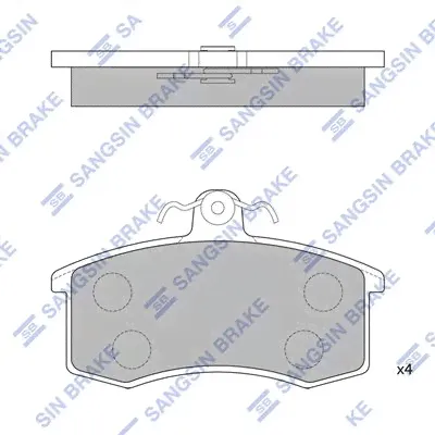 Тормозные колодки Hi-Q SP1165