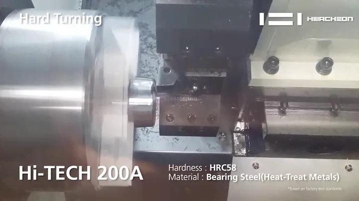 Hi-TECH 200A | Hard Turning | CNC Lathe | Turning Center | Machine Working