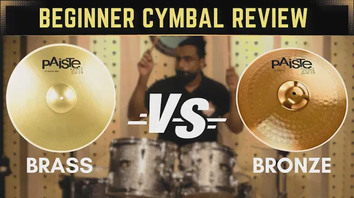 Brass Vs Bronze Cymbals | Paiste 101 vs 201 | Beginner Cymbal Review